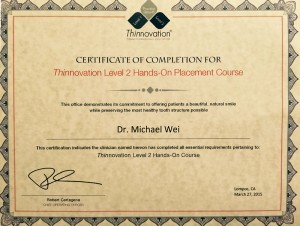 thinnovation level 2 certificate lumineers