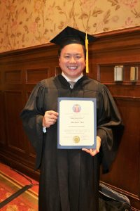 Mike Wei with Cosmetic Dentist Fellowship Award