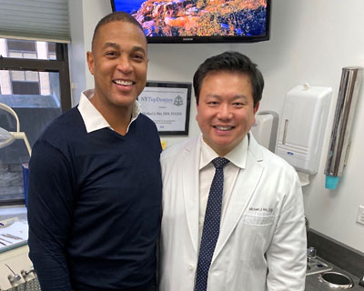 Don Lemon of CNN and Dr. Michael J Wei, DDS 400x320